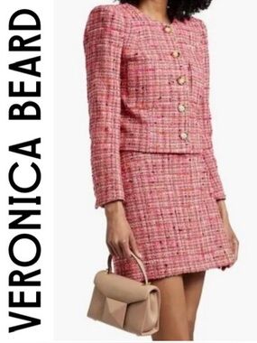 Veronica Beard Ohemia Tweed Mini Skirt